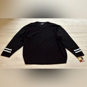 Burnside Men's Black V-Neck Sweater / Large / Sleek Style & Cozy / Never Worn